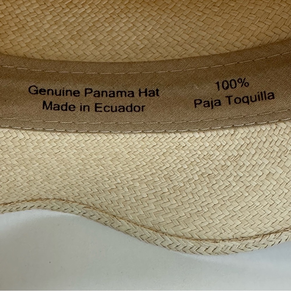 Elegancia Tropical Desierto Classic Panama Hat Handwoven NWT Unisex Sz L… - Picture 10 of 16